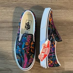 Vans classic slip on trippy drip black multi